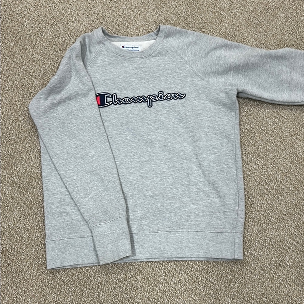 Champion Gray crew neck